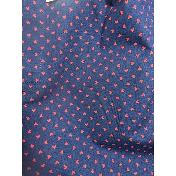 J. Crew Men's Navy Blue Red Hearts Love Print Boxers Shorts Underwear MED Gift - Picture 2 of 4